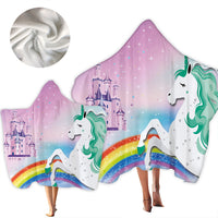 Load image into Gallery viewer, Unisex Letters Rainbow Cartoon Star Unicorn Print Beach Accessories Blankets Wholesale 220606166

