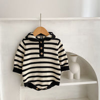 Load image into Gallery viewer, Baby Unisex Striped Crochet Rompers Wholesale 221202632
