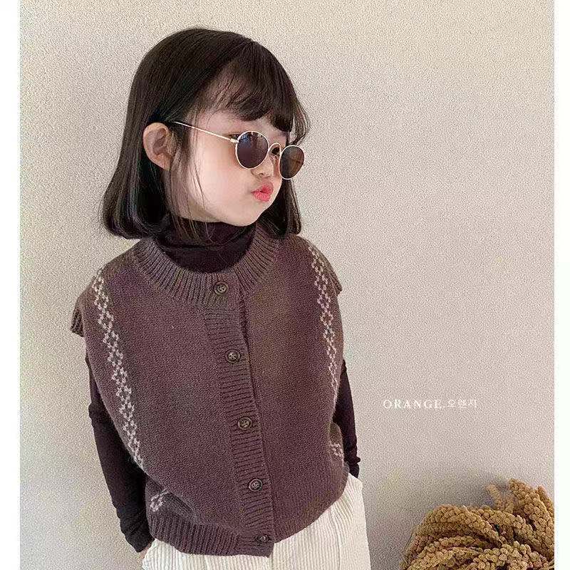 Baby Kid Girls Solid Color Vests Waistcoats Wholesale 22122646