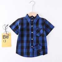 Load image into Gallery viewer, Baby Kid Boys Checked Shirts Wholesale 23030302
