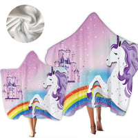 Load image into Gallery viewer, Unisex Letters Rainbow Cartoon Star Unicorn Print Beach Accessories Blankets Wholesale 220606166
