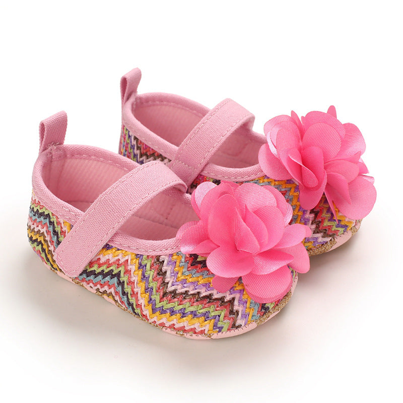 Baby Girl Flower Boho Crib Shoes Wholesale 4938421