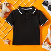 Load image into Gallery viewer, Kid Boy Hit Color Pocket Polo Shirt Wholesale 4943702
