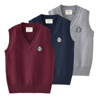 Load image into Gallery viewer, Baby Kid Big Kid Unisex Solid Color Print Vests Waistcoats Knitwear Wholesale 221206653
