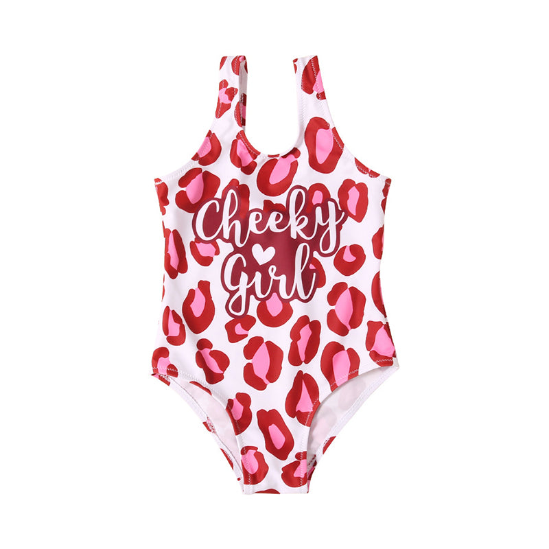 One Piece Leopard Cheeky Girl Swimsuits Wholesale 37842440