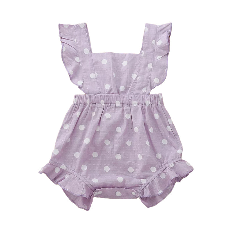 Polka Dots Bodysuit For Baby Girl Wholesale 01972941