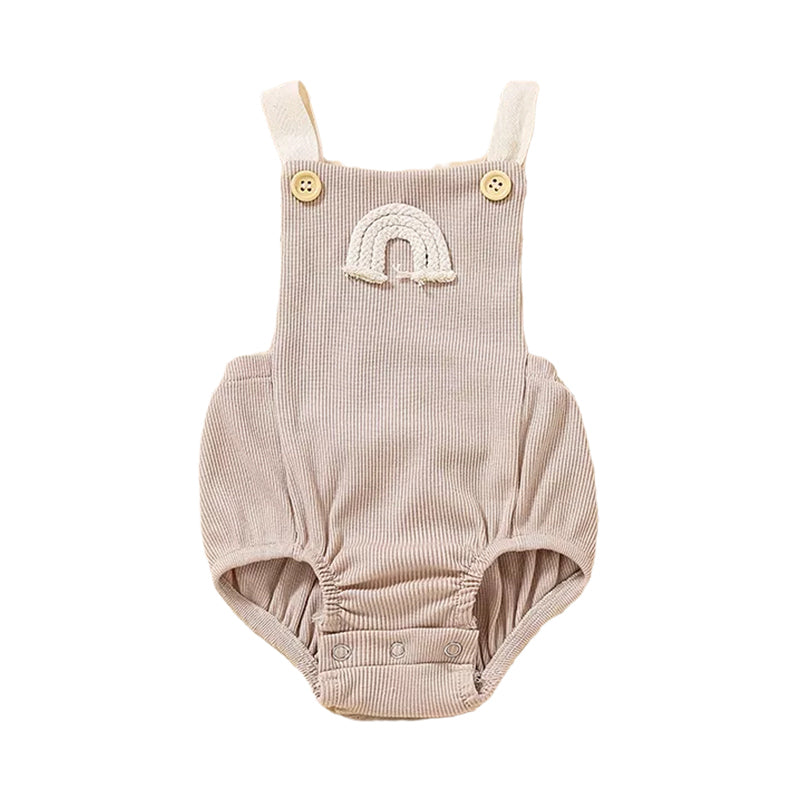 Rainbow Pattern Baby Ribbed Cami Bodysuit Wholesale 24332913