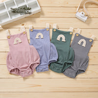 Load image into Gallery viewer, Rainbow Pattern Baby Ribbed Cami Bodysuit Wholesale 24332913
