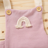 Load image into Gallery viewer, Rainbow Pattern Baby Ribbed Cami Bodysuit Wholesale 24332913
