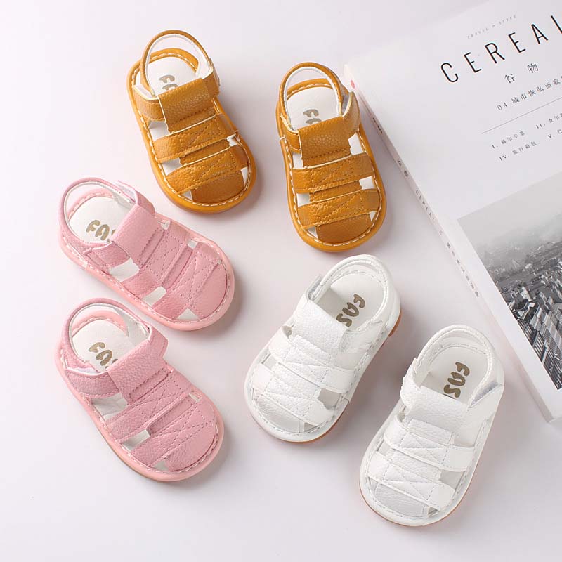 Solid Color Close Toe Baby Roman Sandals Wholesale 37292532