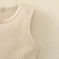 Load image into Gallery viewer, Solid Color Infant Ribbed Romper Wholesale 61402666
