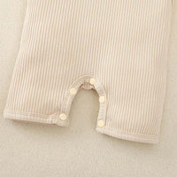 Load image into Gallery viewer, Solid Color Infant Ribbed Romper Wholesale 61402666
