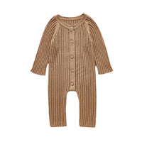 Load image into Gallery viewer, Spring Baby Solid Color Knit Jumpsuit Wholesale 60683234
