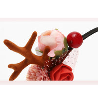 Load image into Gallery viewer, Sweet Girl Christmas Floral Antlers Headband Wholesale 86025940
