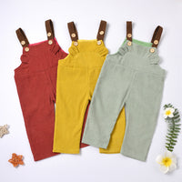 Load image into Gallery viewer, Toddler Cartoon Corduroy Suspender Pants Wholesale 93004599

