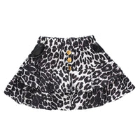 Load image into Gallery viewer, Toddler Girl Button Decor Leopard Print Skirt Wholesale 40725412
