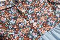 Load image into Gallery viewer, Toddler Girl Fake Two Piece Flower Print Bodysuit Wholesale 96277264
