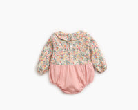 Load image into Gallery viewer, Toddler Girl Fake Two Piece Flower Print Bodysuit Wholesale 96277264
