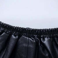 Load image into Gallery viewer, Toddler Girl Letter  Black PU Pleated Skirt Wholesale 17165371
