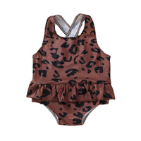 Load image into Gallery viewer, Toddler Girl Peplum Floral Print One Piece Swimwear Wholesale 18873089
