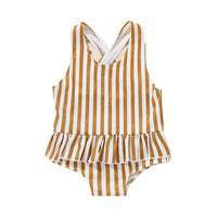 Load image into Gallery viewer, Toddler Girl Peplum Floral Print One Piece Swimwear Wholesale 18873089
