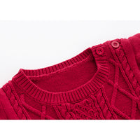 Load image into Gallery viewer, Toddler Girl Ruffle Trim Red Knitted Vest Wholesale 22235574
