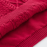 Load image into Gallery viewer, Toddler Girl Ruffle Trim Red Knitted Vest Wholesale 22235574
