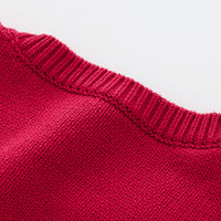 Load image into Gallery viewer, Toddler Girl Ruffle Trim Red Knitted Vest Wholesale 22235574
