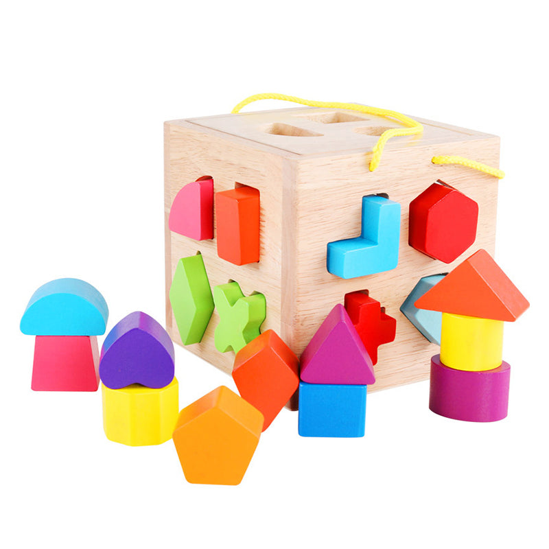 Toddler Kid Geometric Shape Matching Wooden Educational Toy Wholesale 69003788