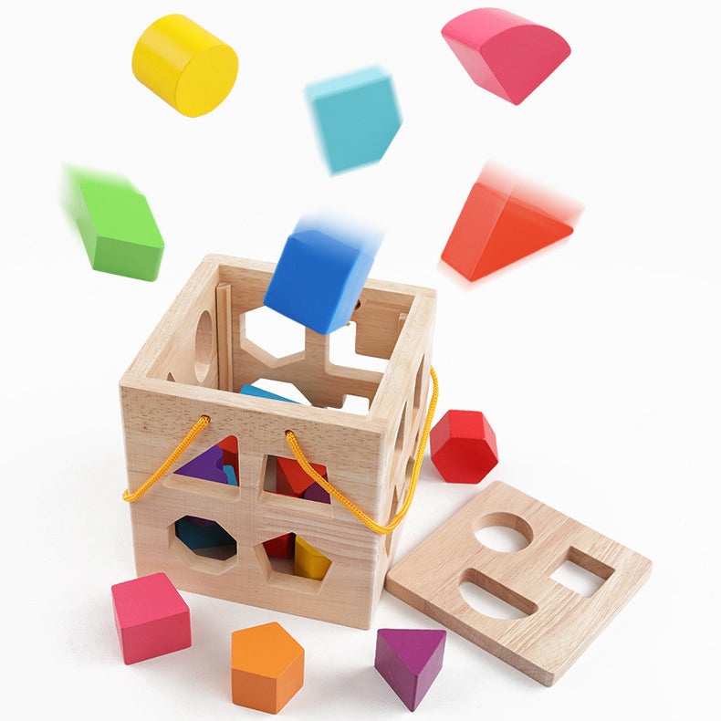 Toddler Kid Geometric Shape Matching Wooden Educational Toy Wholesale 69003788