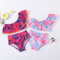 Load image into Gallery viewer, Toddler Kid Girl Tie Dye Print Swimsuit Wholesale 06662465

