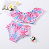Load image into Gallery viewer, Toddler Kid Girl Tie Dye Print Swimsuit Wholesale 06662465
