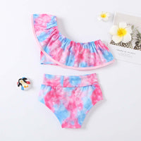 Load image into Gallery viewer, Toddler Kid Girl Tie Dye Print Swimsuit Wholesale 06662465
