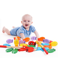 Load image into Gallery viewer, Toddler Kid Magnetic Alphabet and Number Fish Catching Wooden Educational Toy Wholesale 96713766
