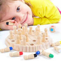 Load image into Gallery viewer, Toddler Kid Memory Match Stick Chess Wooden Educational Toy Wholesale 81723787
