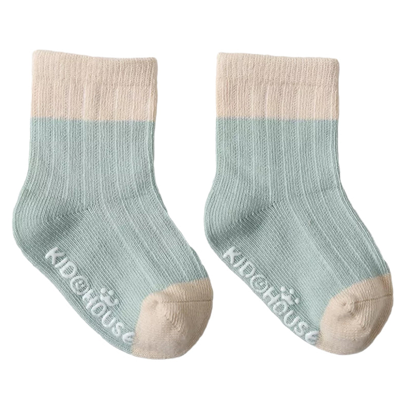 Toddler Unisex House Color Blocking Non-slip Socks Wholesale 57875933