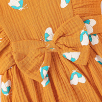 Load image into Gallery viewer, Two Pieces Baby Girl Butterfly Print Muslin Bodysuit With Headband Wholesale 34142214
