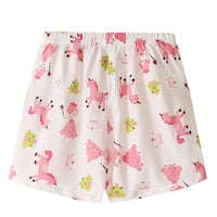 Load image into Gallery viewer, Two Pieces Toddler Girls Unicorn Print Top and Shorts Set Wholesale 41062360
