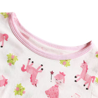 Load image into Gallery viewer, Two Pieces Toddler Girls Unicorn Print Top and Shorts Set Wholesale 41062360

