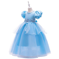 Load image into Gallery viewer, Kid Girl Princess Beaded Flower Mesh Cosplay Dress Wholesale 81883614
