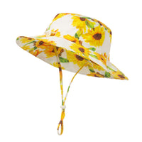 Load image into Gallery viewer, Little Girl Floral Print Bucket Hat Wholesale 14071392
