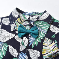 Load image into Gallery viewer, Baby Tropical Print Bow Romper Wholesale 1995059
