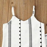 Load image into Gallery viewer, 2 Pieces Kid Girl Geometric Print Set Cami Top With Flared Pants Wholesale 7894965
