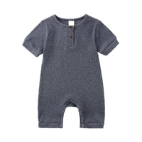 Load image into Gallery viewer, Baby Ribbed Plain Basic Romper Wholesale 512188
