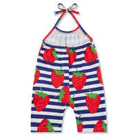 Load image into Gallery viewer, Little Girl Fruit Print Halter Jumpsuit Wholesale 5809048
