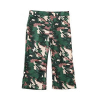 Load image into Gallery viewer, Two-Piece Girl Camo Outfit Knotted Cami Top And Pants Wholesale 8192563
