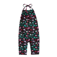 Load image into Gallery viewer, Little Girl Fruit Print Halter Jumpsuit Wholesale 5809048
