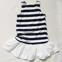Load image into Gallery viewer, Kid Girl Stripe Ruffle Hem Tank Dress Wholesale 59911092
