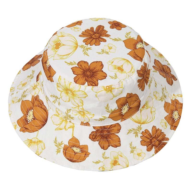 Little Girl Floral Print Bucket Hat Wholesale 14071392