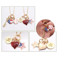 Load image into Gallery viewer, Kid Girl Independence Day Love Heart Pendant Necklace Wholesale 63431542
